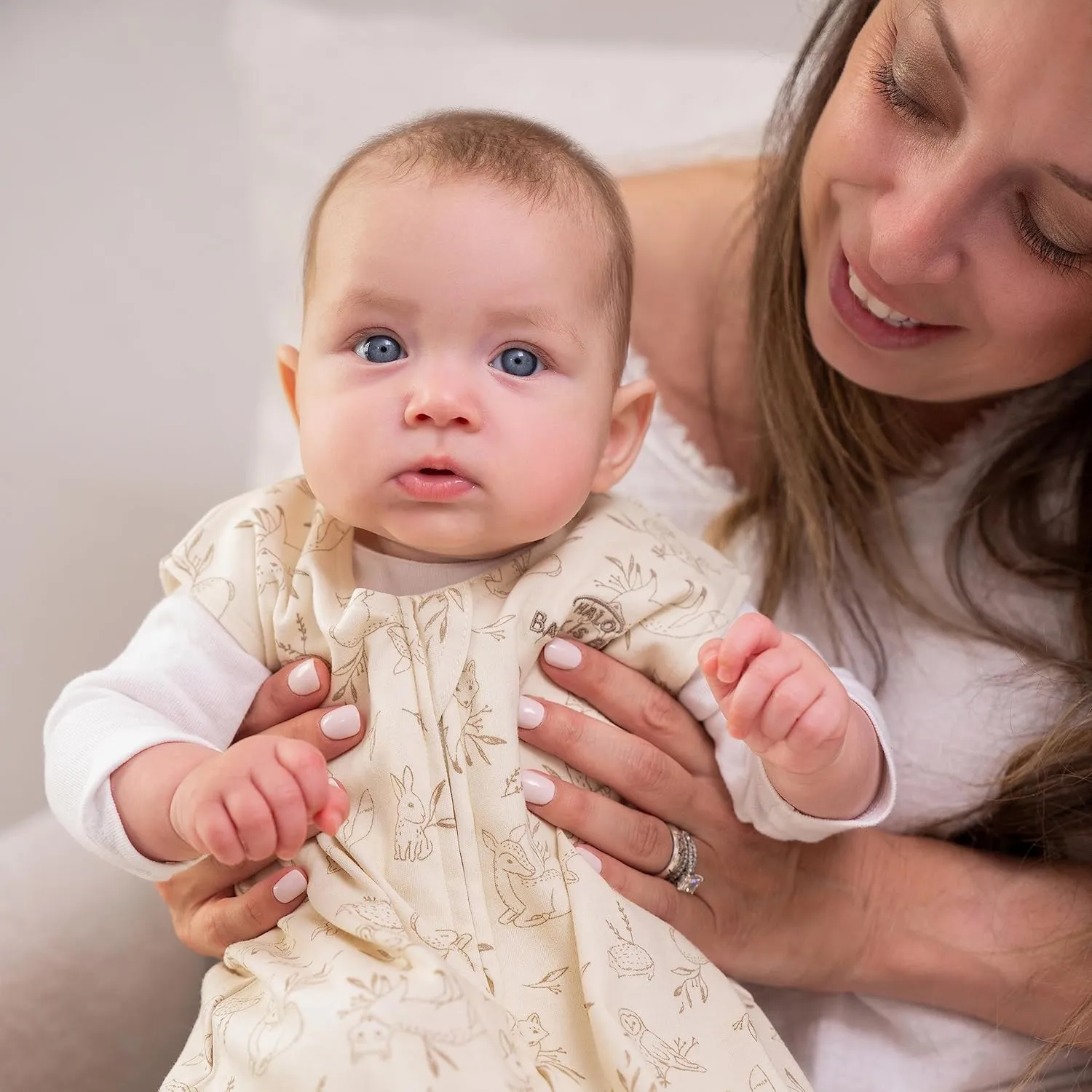 HALO SleepSack, 100% Cotton Wearable Blanket, Swaddle Transition Sleeping Bag, TOG 0.5