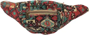 Handcrafted Himalayan Hemp Belt Pack – Adjustable Eco Waist Bag with Zippered Compartments, Perfect for Travel & Festivals