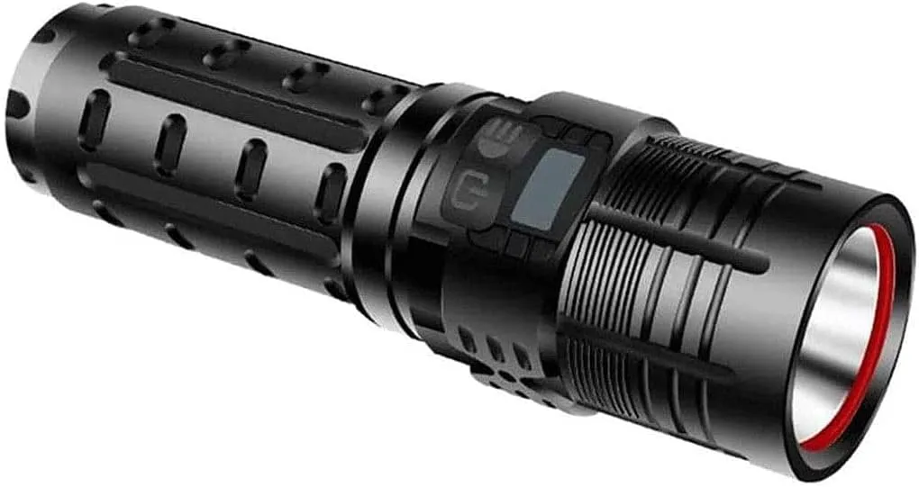 Handheld Flashlight,High Lumens LED, Super Bright, Zoomable, 5 Modes, Water Resistant - Best Camping, Emergency Flashlights,Rechargeable for hu∩ting, Camping, Emergencies