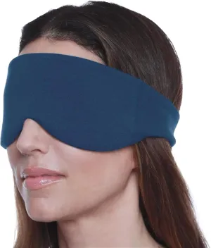Happyluxe Escape Sleep Mask - Buttery Soft Airplane Eye Mask for Sleeping or Napping in Bed. Machine Washable. - Navy Blue, Made in USA