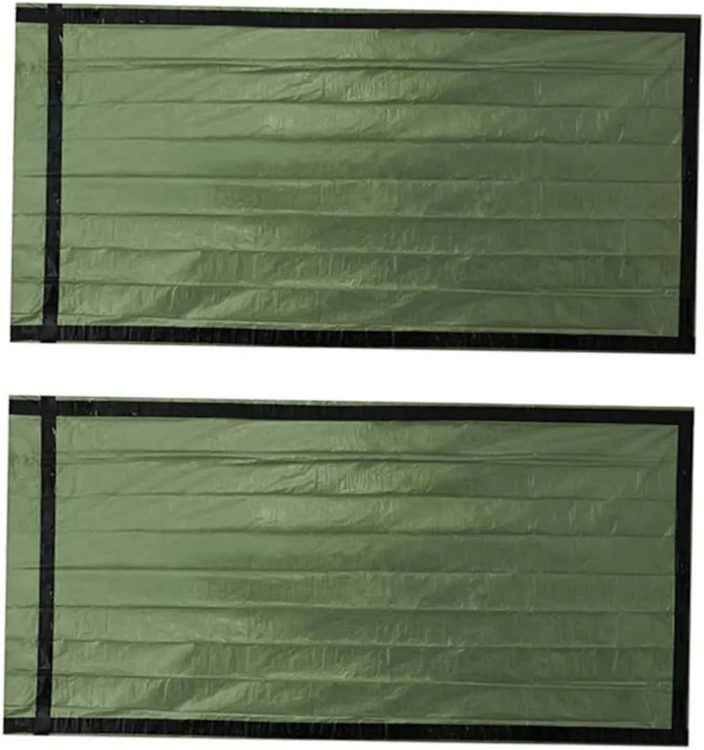 Happyyami 2pcs Lightweight Emergency Sleeping Bag Waterproof Portable with Whistle for Camping Hiking Outdoor Use