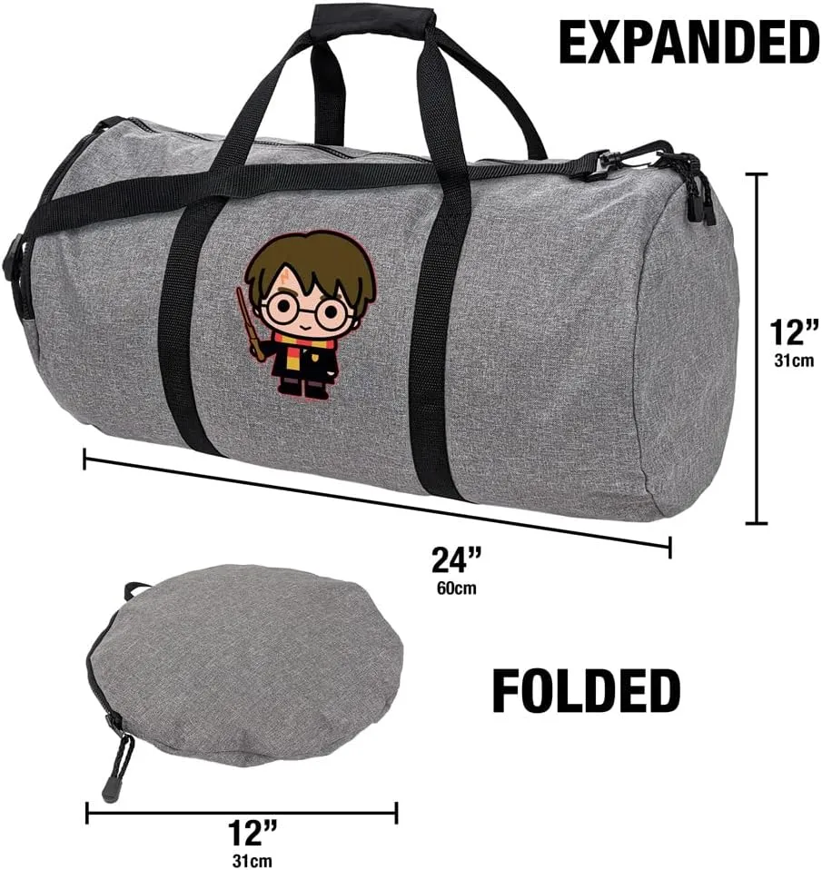 Harry Potter Cute Chibi Character Lightweight Duffel Bag for Sports and Gym Packable for Travel