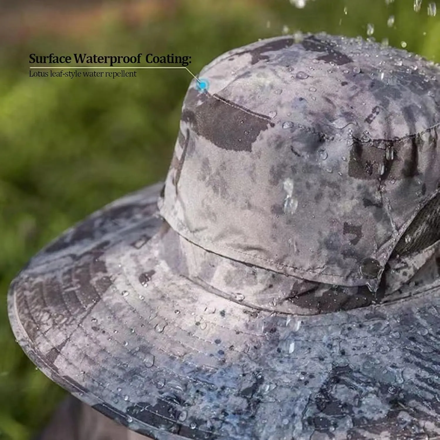 Hat with Fans Solar Power, Sun Hat with Solar Powered Fans, Wide Brim Solar Fan Outdoor Fishing Hat-Solar & USB Charging