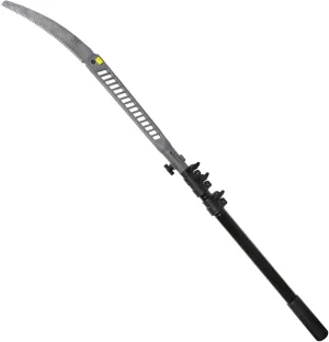 Hawk Ranger 8ft Pole Saw with 11" High Carbon Steel SK5 Blade & Lightweight Aluminum Pole | Extendable Rugged Corrosion-Resistant Folding Hand Saw for Tree Trimming