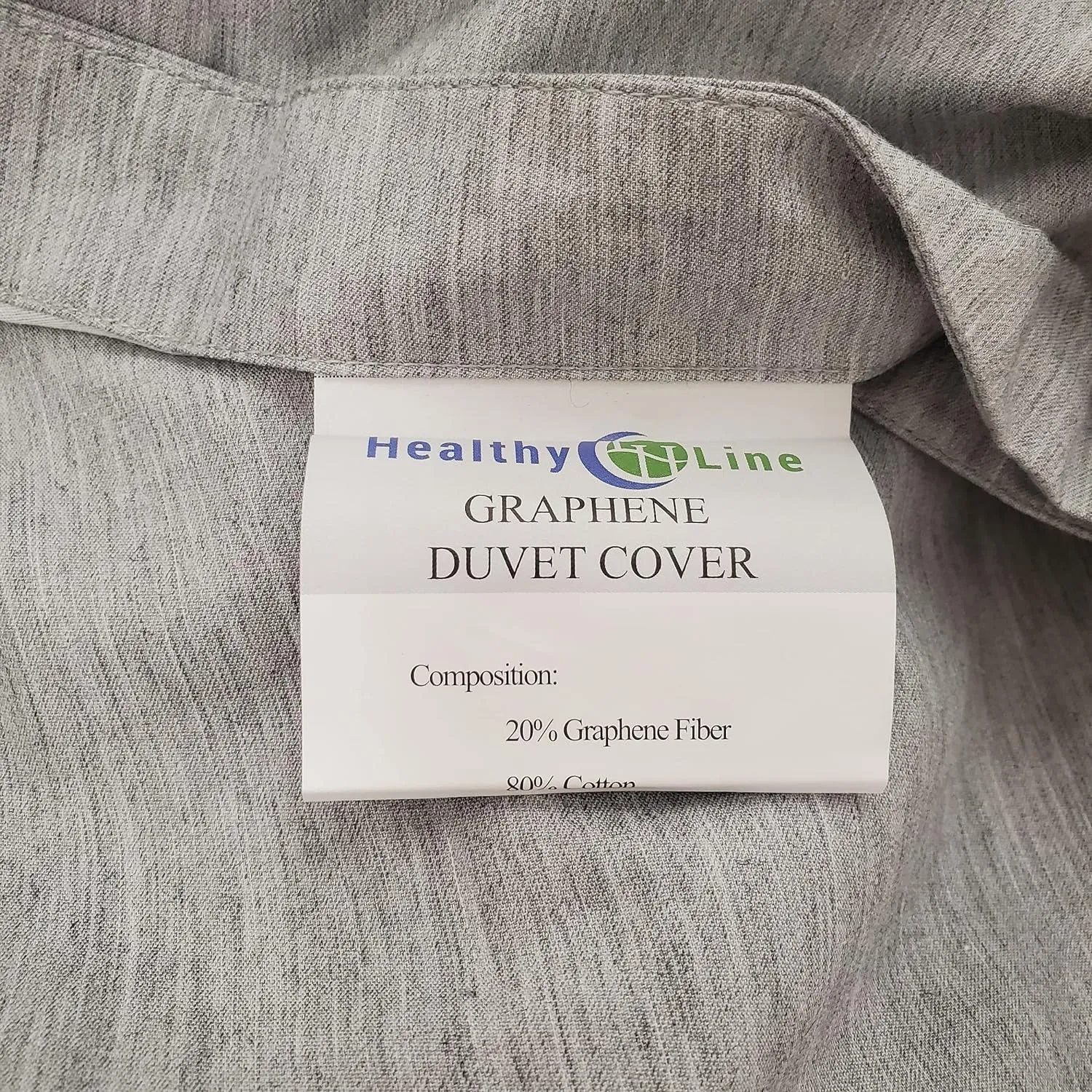 HealthyLine Bedding with Benefits Graphene-Cotton Duvet Cover - with Sleep Enhancing Health Benefits (Full)