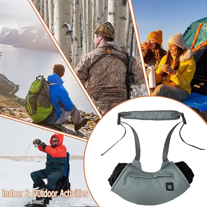 Heated Hand Muff, Electric Heating Hand Warmer Pouch, Suitable for Outdoor Hunting, Sports, Photography, Golf, Hike, Football, Snow Camping in Cold Winter Keep Warmth