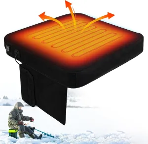 Heated Seat Cushions Portable Heated Stadium Cushion with USB Powered 3 Level Adjustable Temperature Waterproof Heated Seat Pad Outdoor Sports, for Camping Fishing Bleacher Park Work [No Power Bank]