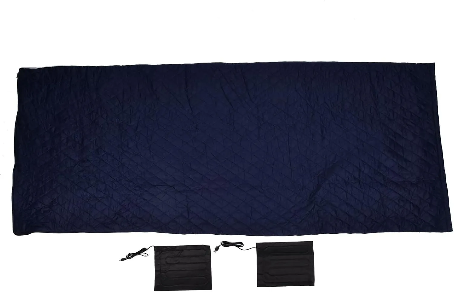 Heated Sleeping Bag Liner, Outdoor Sleeping Bag USB Heating Zipper Closure Warm Sleeping Bag Polyester Cold Weather Camping Sleeping Bag