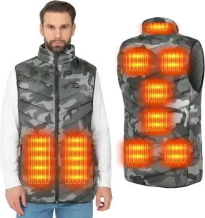 Heated Vest for Men Women 9 Heating Zones Lightweight Heated Jacket with 3 Heat Levels USB Charging No Battery