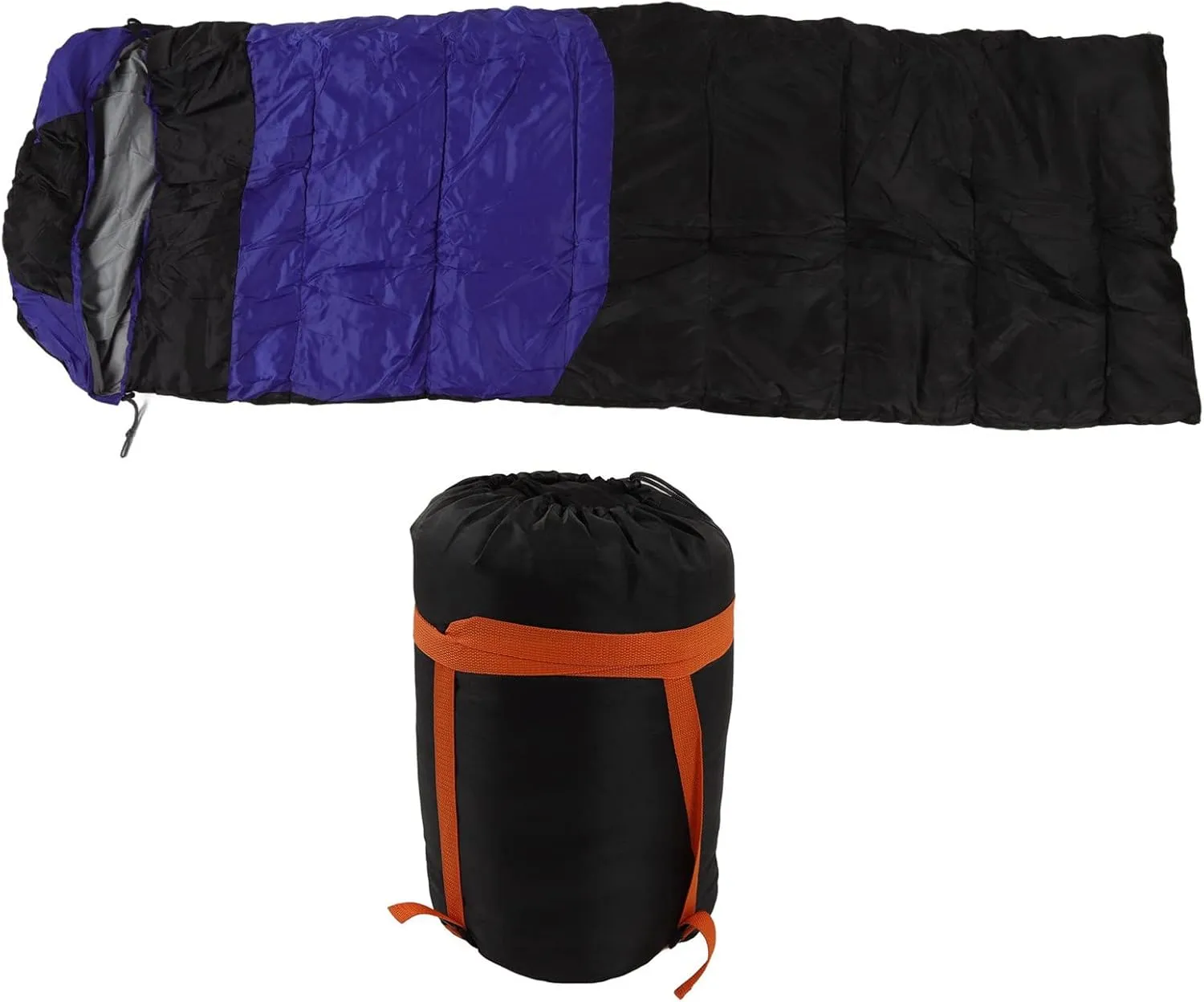 Heating Sleeping Bag, USB Heated Thermal Sleeping Bag with Down Cotton, KickProof Design Perfect for Adults Camping/Hiking(blue)