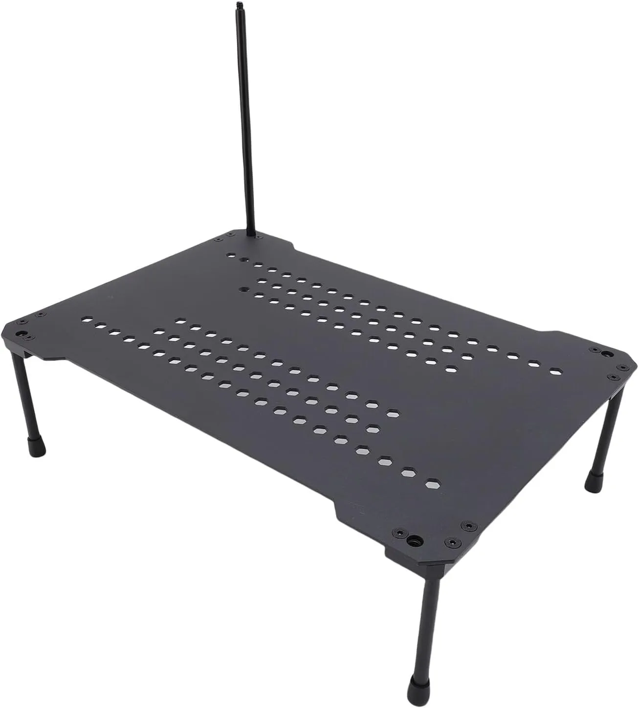 Height Adjustable Camping Table Fit for IGT Carbon Steel Aluminum Folding Portable Small Picnic Table for Outdoor BBQ Fishing Hiking