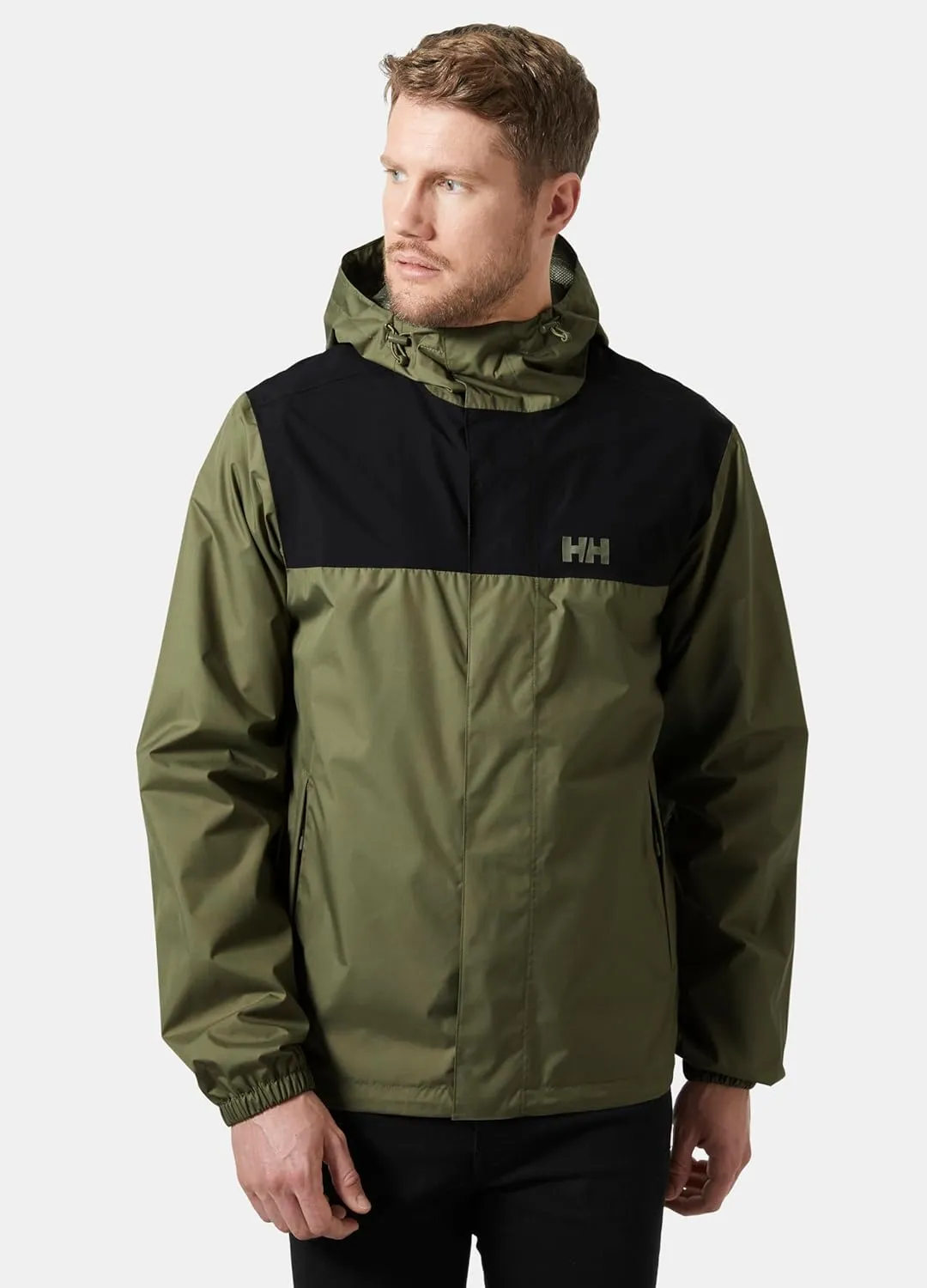 Helly-Hansen Vancouver Rain Jacket - Men's Waterproof, Breathable, Adjustable Hood, Seam-Sealed