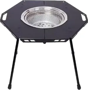 Hexagonal Hearth Camping Table Portable Picnic Table Ultralight Aluminum Camping Table Liftable Table Legs with Carry Bag