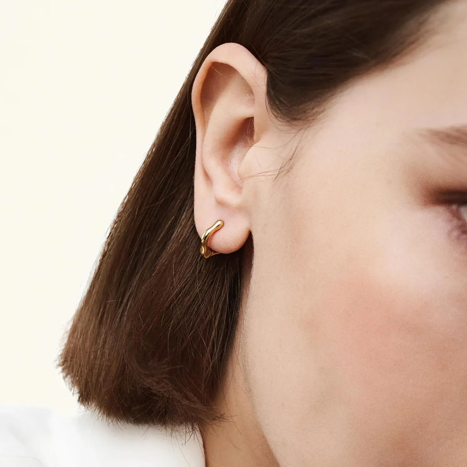 Hey Harper Hoop Earrings For Women Trendy - Lightweight Waterproof & Sweatproof Jewerly