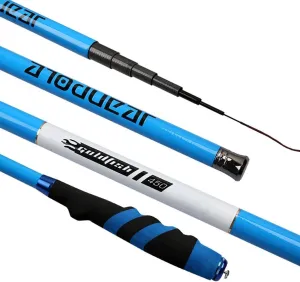 High Carbon Fishing Poles 3.6m/12FT 4.5m/15FT 5.4m/18FT 6.3m/21FT Hand Pole Fishing Rod Ultra Hard Super Light Telescopic Rod Stick (Size : 5.4m/18FT)