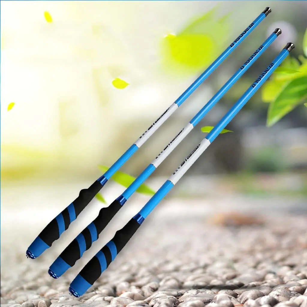 High Carbon Fishing Poles 3.6m/12FT 4.5m/15FT 5.4m/18FT 6.3m/21FT Hand Pole Fishing Rod Ultra Hard Super Light Telescopic Rod Stick (Size : 5.4m/18FT)
