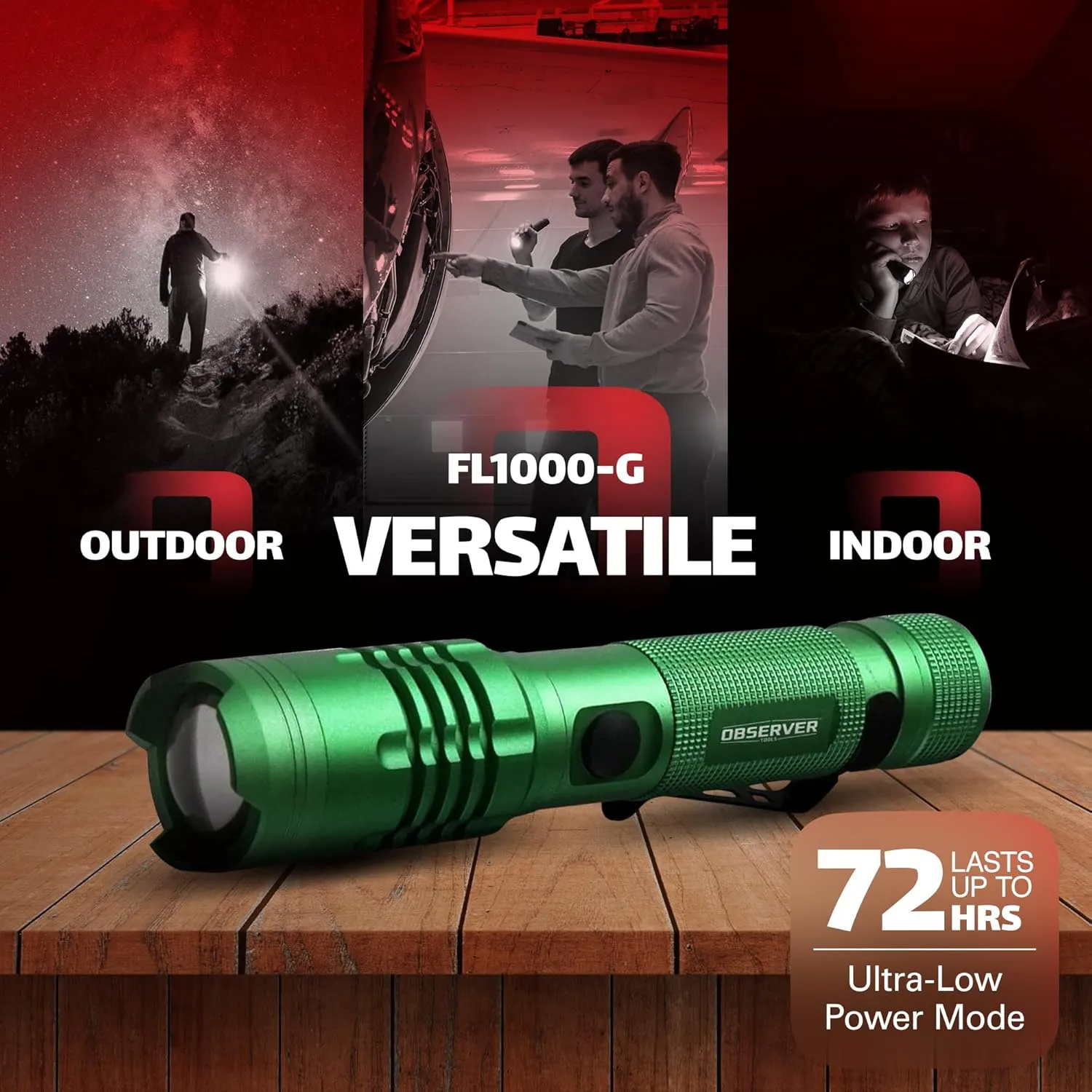 High Lumen Utility Flashlight, Rear Magnet, LED, Rechargeable, Powerbank for Phone, AAA Adapter - Tactical, Military, Police Flashlight, 1200 Super Bright Lumens