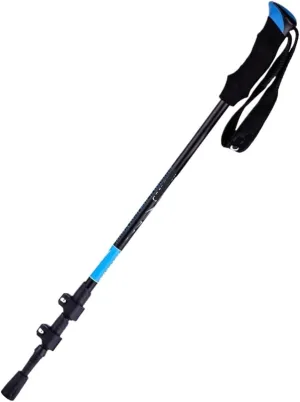 Hiking Trekking Poles Adjustable Hiking Walking Sticks Strong Lightweight Aluminum Trekking Poles with EVA Foam Grip Hiking Sticks for Trekking(Blue)