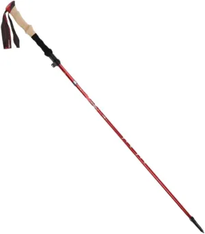 Hiking Trekking Poles Aluminum Alloy Trekking Poles Adjustable Ultralight Walking Sticks Hiking Pole for Camping Hiking Sticks for Trekking(Red)