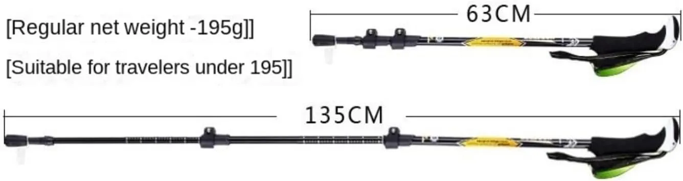 Hiking Trekking Poles Trekking Poles Foldable and Portable Hiking Trekking Poles Strong with Soft Comfortable Handle Hiking Sticks for Trekking(Blue)