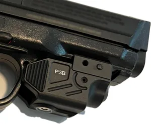HiLight P3B Blue Laser Beam for Compact Pistol, Shockproof Compatible Portable, Military Grade Aluminum Ultra Low Profile Blue Dot Sight for Glock Pistol Handgun Rifle, Class IIIA <5mW