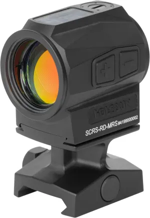 HOLOSUN SCRS Multi-Reticle 2 MOA Dot & 65 MOA Circle Ultra Compact Solar Charging Rifle Sight - Shake Awake Solar Failsafe Aluminum Sight for Long Guns with Auto Adjusting & Manual Brightness Control