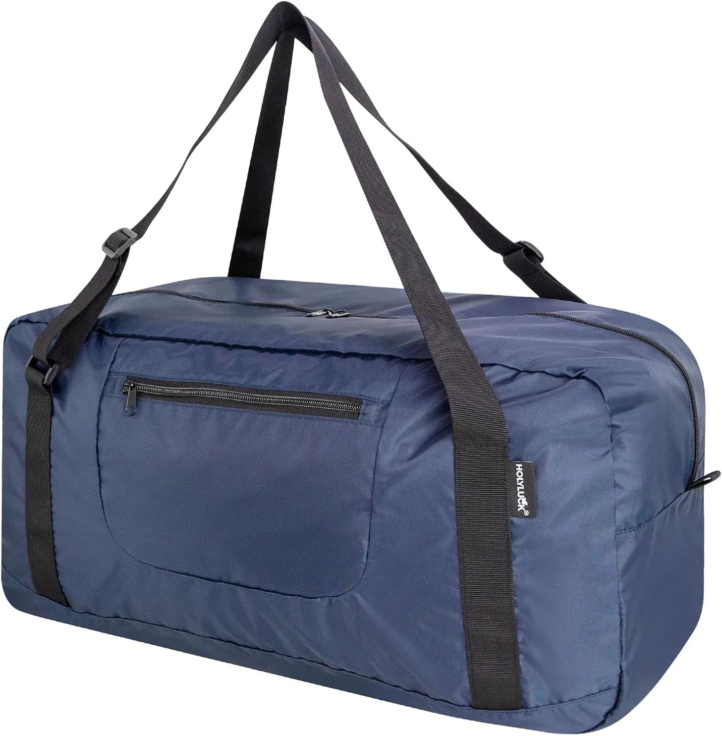 HOLYLUCK Foldable Travel Duffel Bag For Women & Men Luggage Great for Gym -55L, Navy Blue