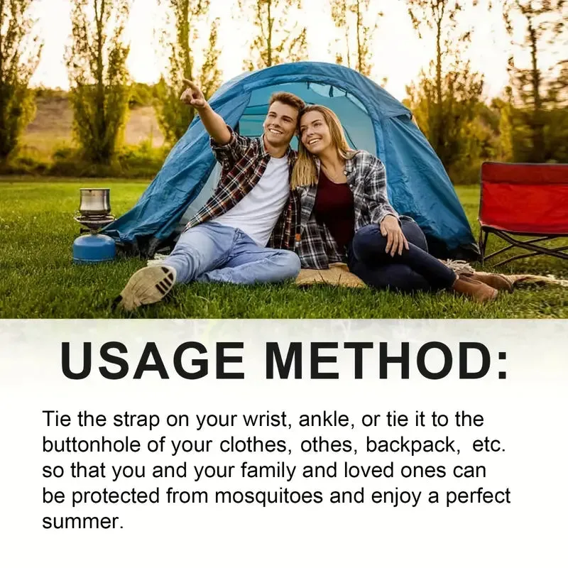 Home Mosquito Repellent Wristband, Insect Repellent, Women'S Mosquito Repellent Bracelet, Outdoor Men'S Mosquito Repellent Watch, Summer Mosquito Control, Unisex, Comfortable to Wear, 1pc