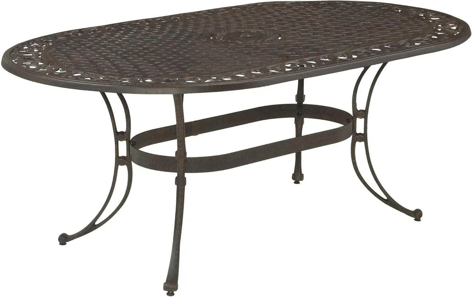 Homestyles Sanibel Black Outdoor Dining Table, Bronze, 72" Table, Sanibel