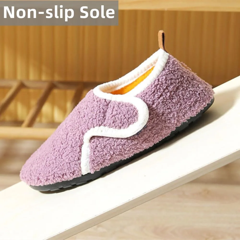 House Slippers for Women Men Warm Lightweight Fuzzy Soft Slipper Socks Non-slip Barefoot Slippers for Indoor Outdoor Home Bedroom