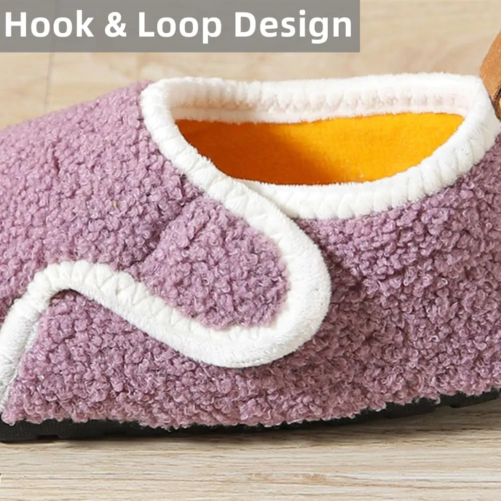 House Slippers for Women Men Warm Lightweight Fuzzy Soft Slipper Socks Non-slip Barefoot Slippers for Indoor Outdoor Home Bedroom