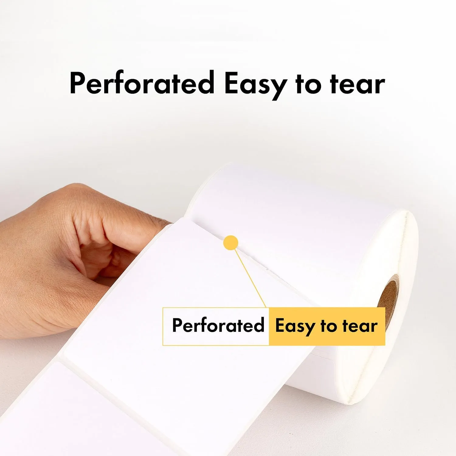 HOUSELABELS 2.25" x 1.25" Address Labels on 1" Core with Removable Adhesive Compatible with Zebra and Rollo Printers, 50 Rolls / 1,000 Labels per Roll