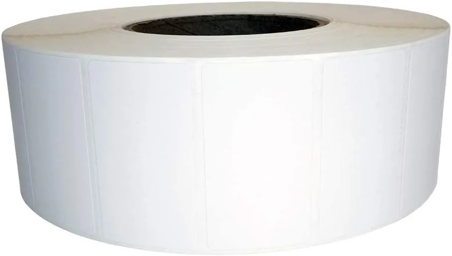 HOUSELABELS 2.25" x 1.25" Address Labels on 3" Core Compatible with Zebra and Rollo Printers, 14 Rolls / 4,000 Labels per Roll