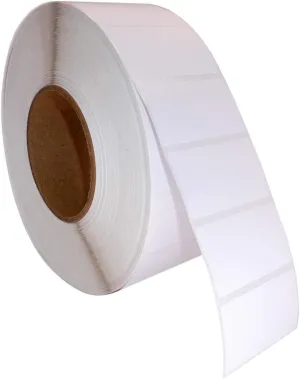 HOUSELABELS 2.25" x 1.25" Address Labels on 3" Core Compatible with Zebra and Rollo Printers, 14 Rolls / 4,000 Labels per Roll