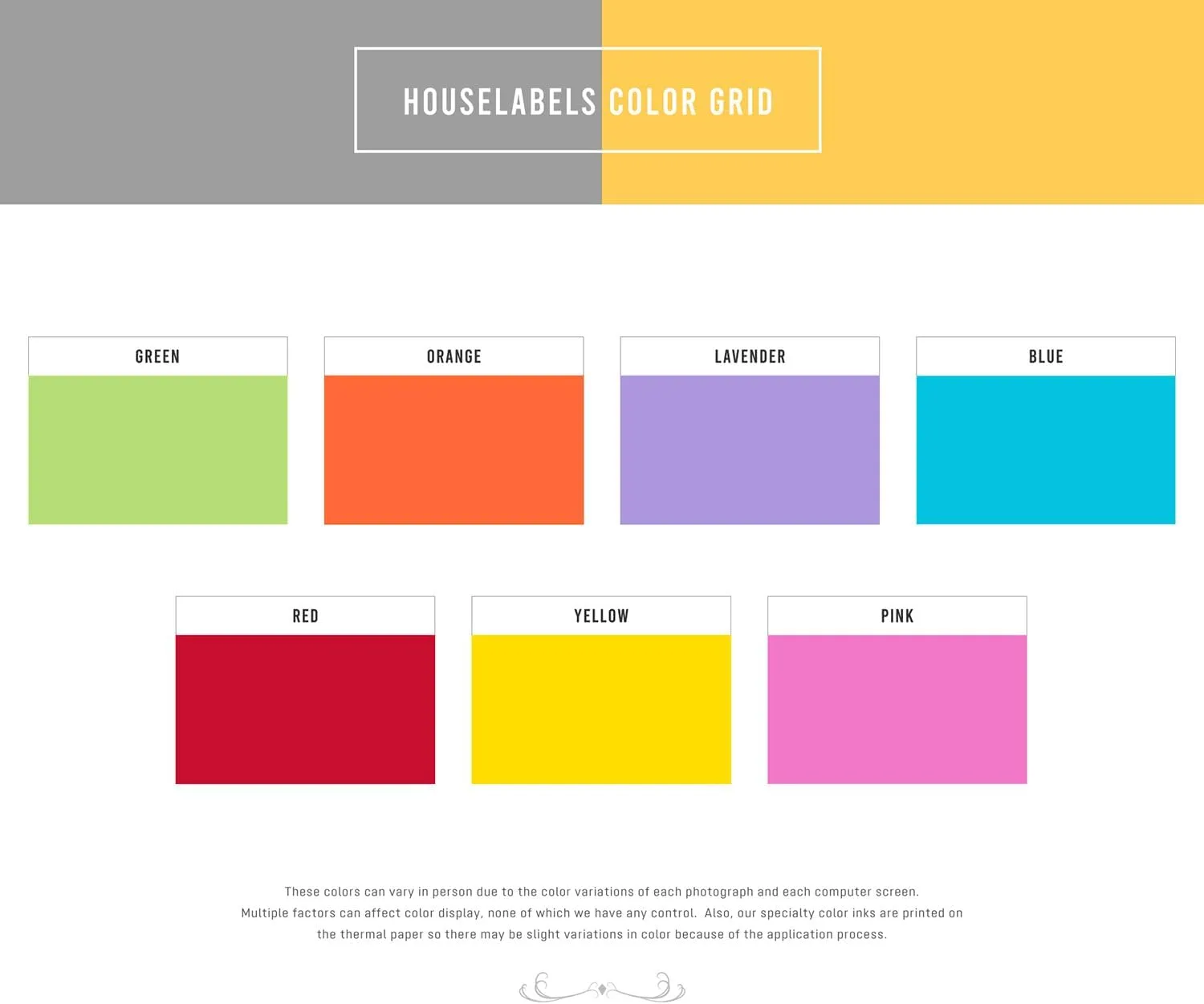 HOUSELABELS 2.25" x 1.25" Red Address Labels on 1" Core Compatible with Zebra and Rollo Printers, 6 Rolls / 1,000 Labels per Roll