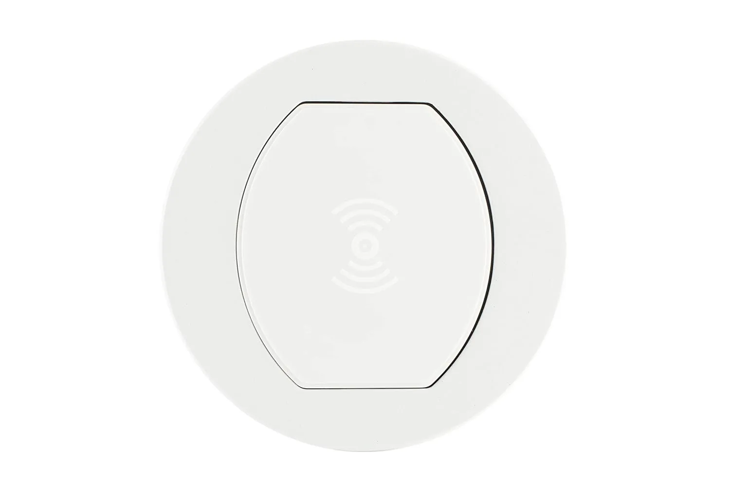 Hubbell RCT Tri-Power Countertop Pop Up - Wireless Charging, USB-A USB-C (White, 20 Amp)