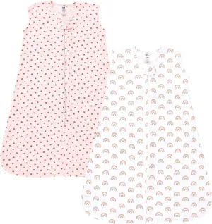 Hudson Baby Unisex Baby Thermal Sleeveless Sleeping Bag 2pk