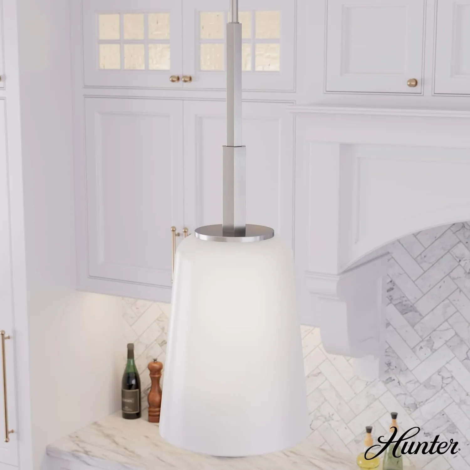 Hunter Fan Company 19885 Nolita Pendant Light, Medium, Brushed Nickel