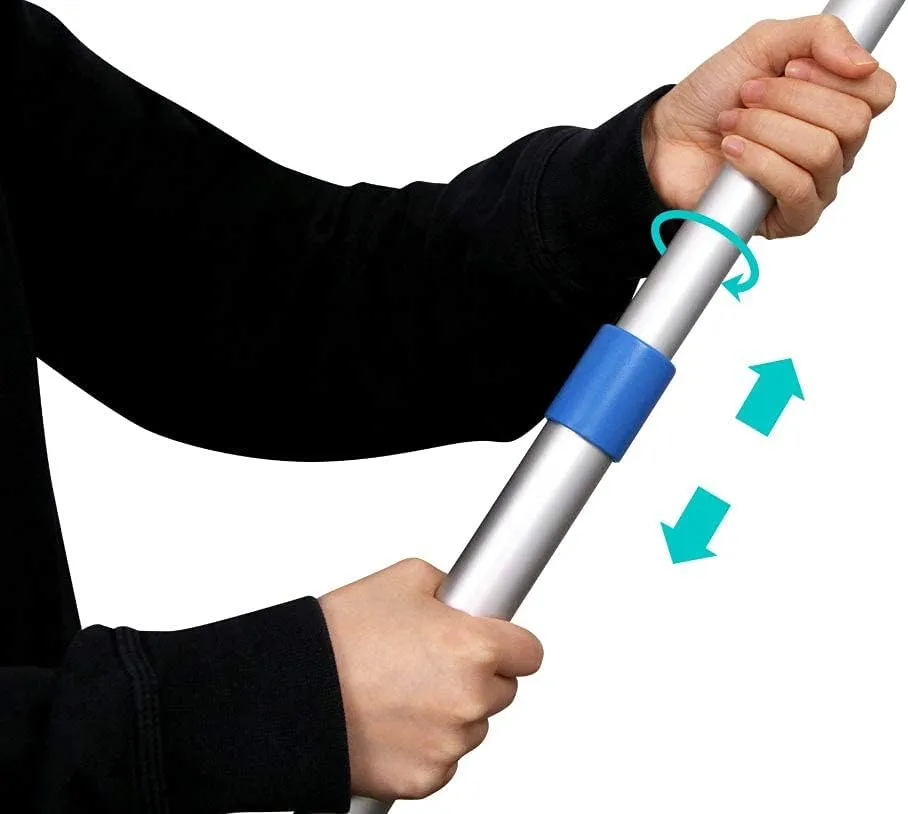 iCOVER Boat Cover Support Pole-Height Adjustable Aluminum Telescoping Pole and Webbing Strap Prevent Water from Sagging