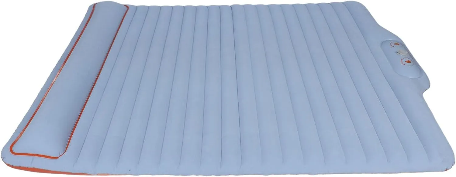 Inflatable Camping Bed, Portable Press Inflation Sleeping Mat, Durably Material, Space Saving and Compact, Quick Inflation, Ideal for Camping Backpacking Hiking (Blue)