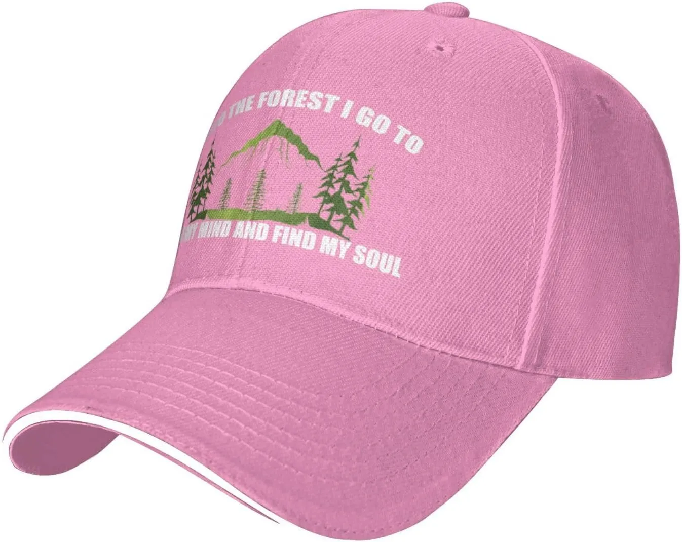 INTO The Forest I GO to Lose My and Mind and FIND My Soul Baseball Cap Dad Hat for Men Trucker Hats Black-R