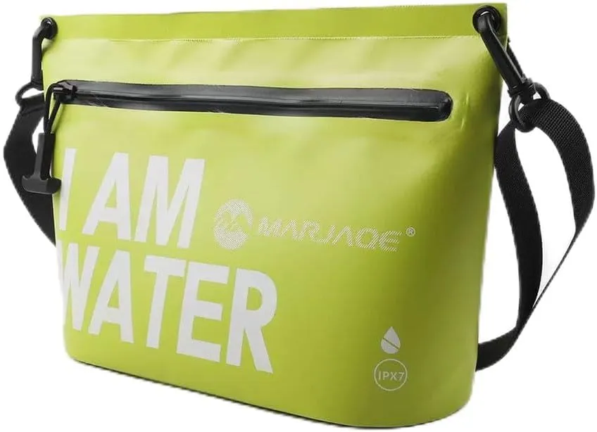 IPX7 Waterproof Dry Bag 2.5L Floating PVC Dry Sack with Waterproof Zipper Shoulder Strap for Kayaking Swimming Beach Travel Boating Camping Hiking Canoeing Paddleboarding Water Sports (green)