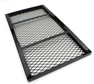 Iron Foldable Table Compact Outdoor Grill Table Mesh Easy to Set Portable Picnic Desk