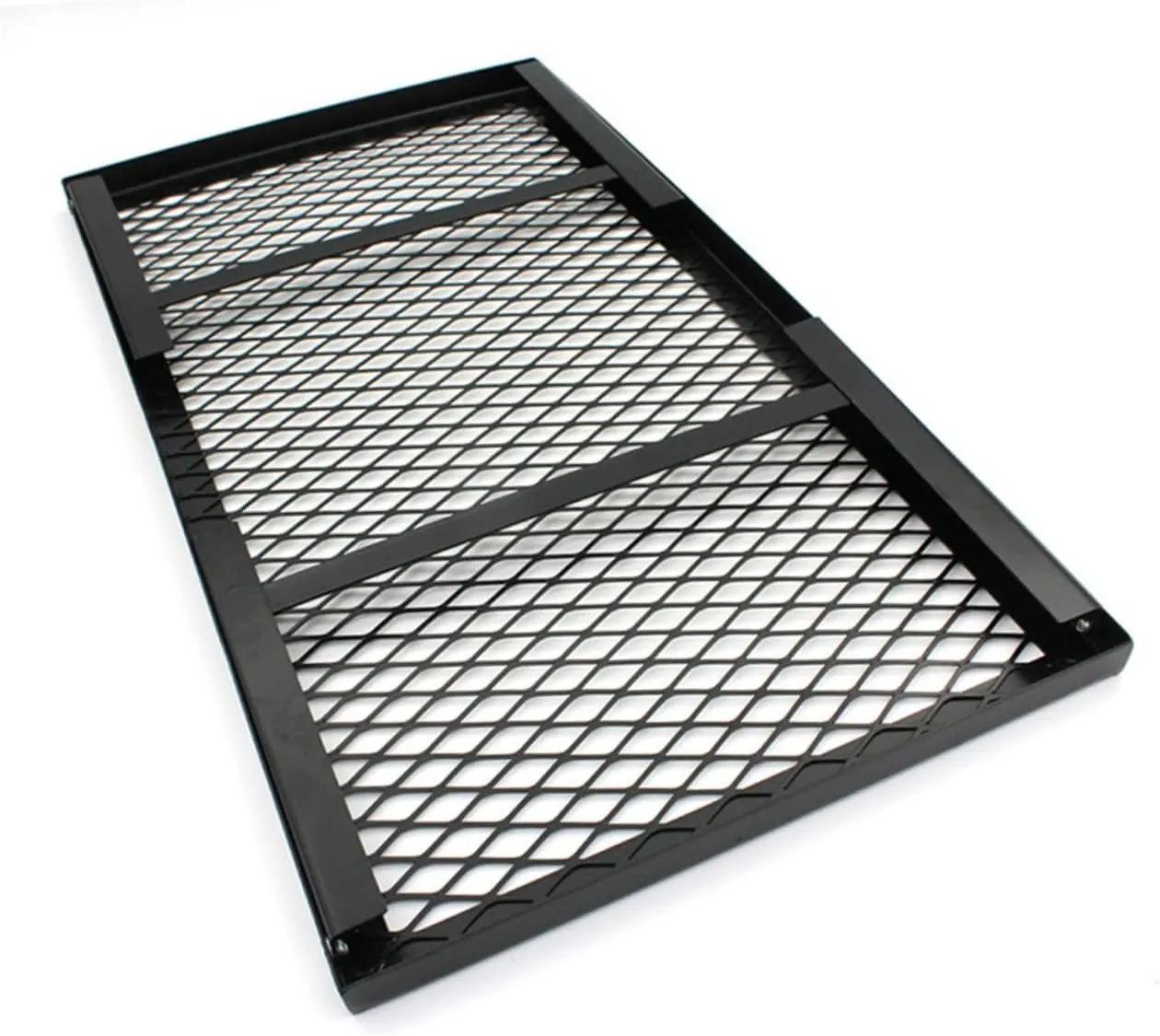 Iron Foldable Table Compact Outdoor Grill Table Mesh Easy to Set Portable Picnic Desk