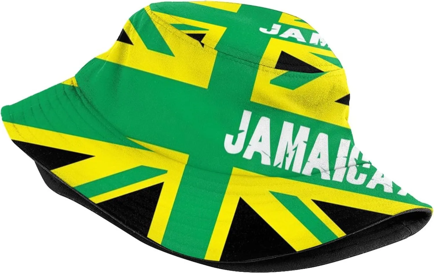 Jamaica Flag Fashion Retro Bucket Hat for Men Women Fisherman Hat Outdoor Summer Travel Hiking Caps