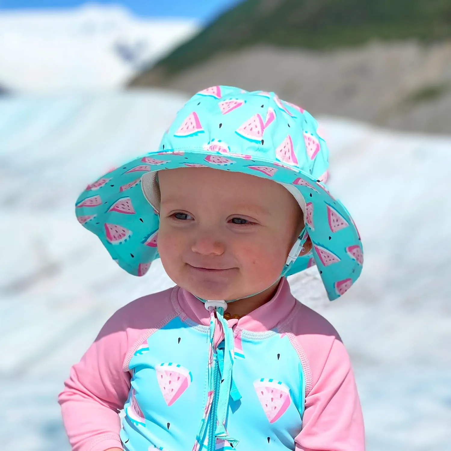 JAN & JUL Adjustable Cotton Floppy Sun Hat with 50  UPF Protection for Girls