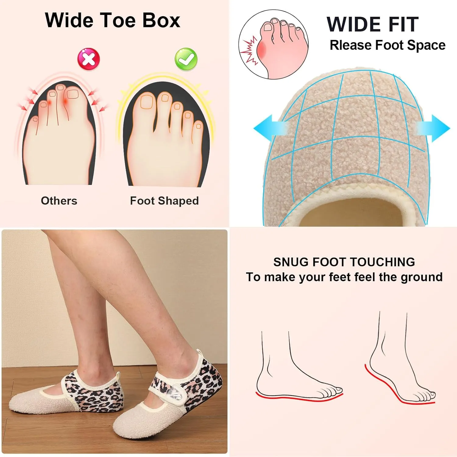 JIASUQI Women House Slippers for Men House Shoes