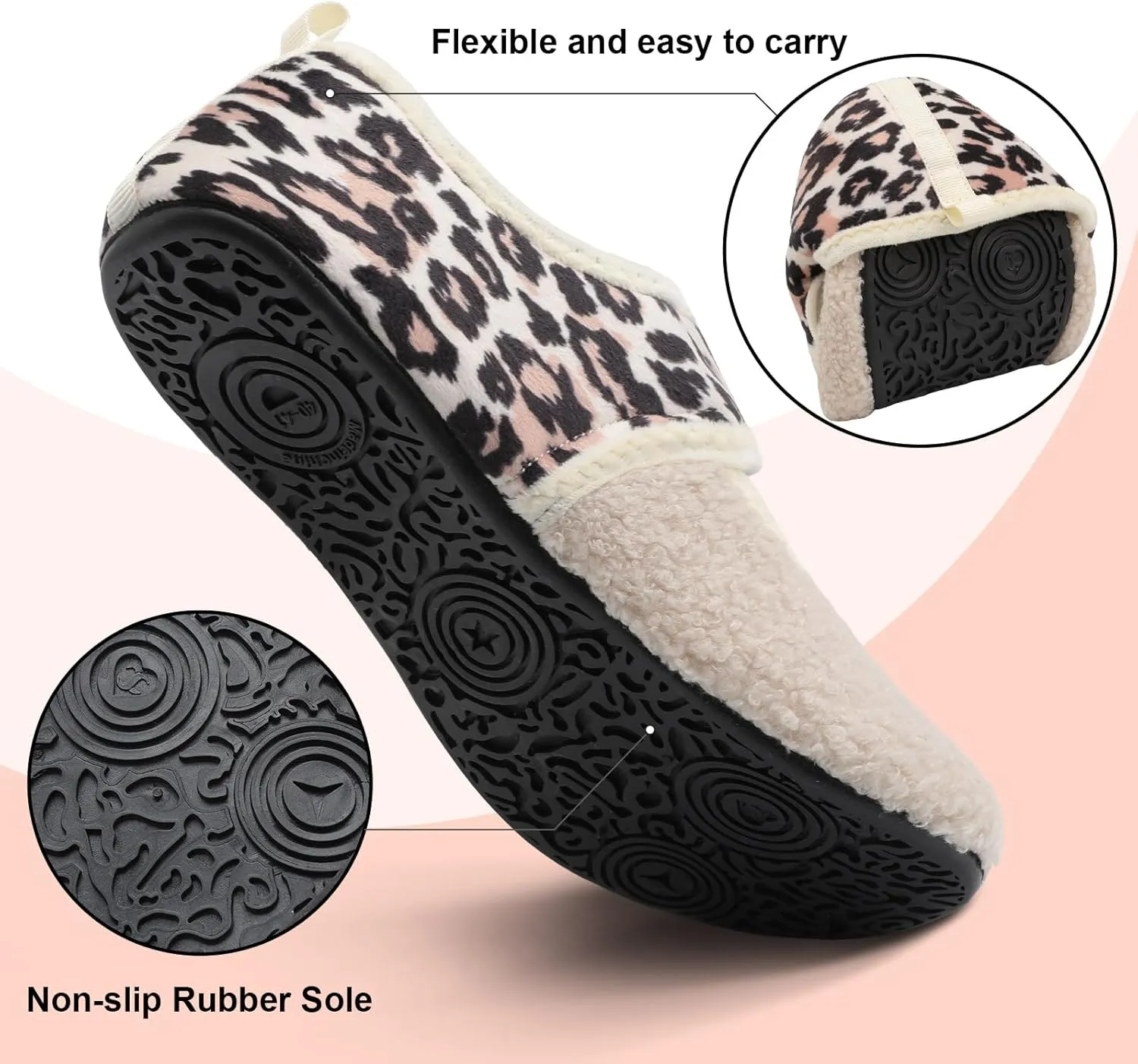 JIASUQI Women House Slippers for Men House Shoes