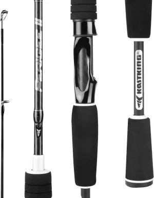 KastKing Perigee II Spinning & Casting Fishing Rods, Fuji O-Ring Line Guides, 24 Ton Carbon Fiber Casting and Spinning Rods - Two Pieces,Twin-Tip Rods and One Piece Rods