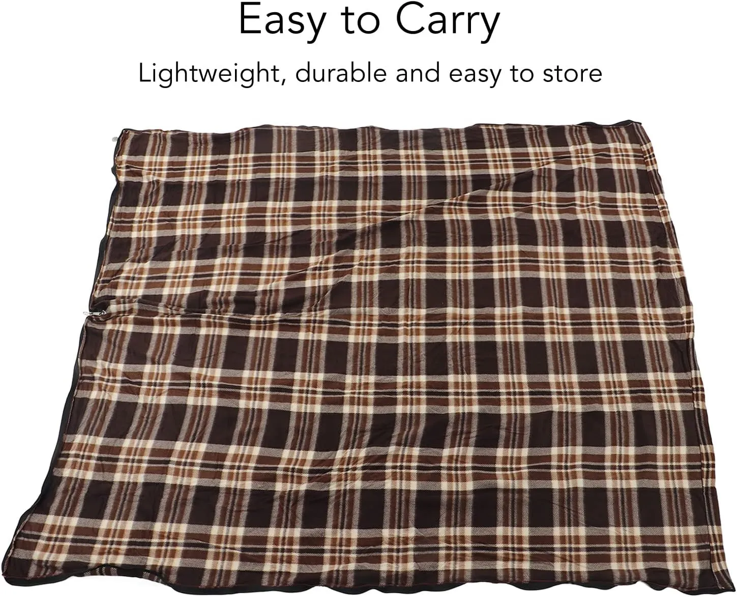 Keebgyy Sleeping Bags, Camping Sleeping Bag, Warm Outdoor Sleeping Bag, Lightweight Compact Camping Sleeping Bag, Suitable for Camping Hiking Outdoor Travel Hunting(Coffee Grid)